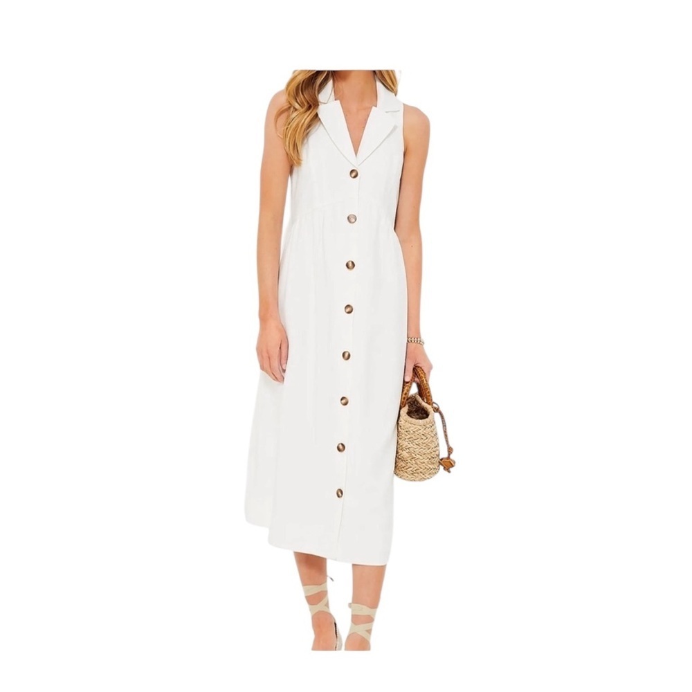 Pomander Place White Jules Dress Size S